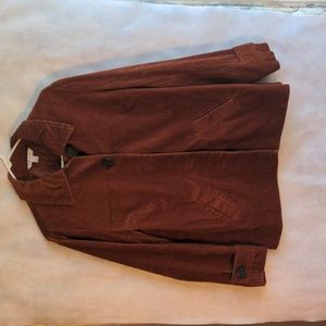 Woman's corduroy jacket size L 100% cotton 100% Polly liner